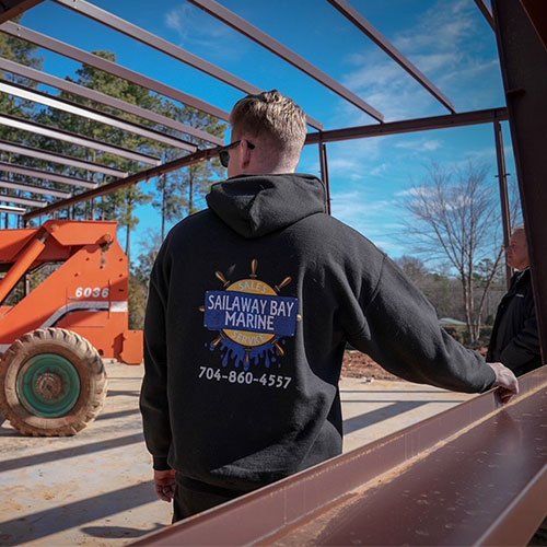 Sailaway Bay Marine technician at work